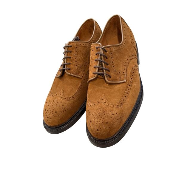 Polo Ralph Lauren Men’s NEW US 9 Suede Brown Brenton Dress Shoe - Picture 1 of 11